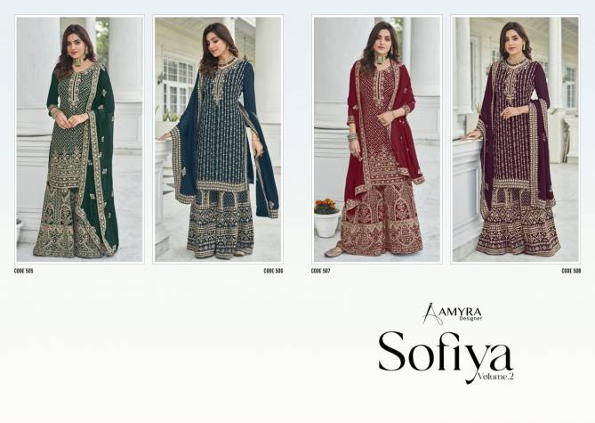 Amyra Sofiya vol 2 Heavy Wedding Wear Wholesale Georgette Salwar Suits Catalog